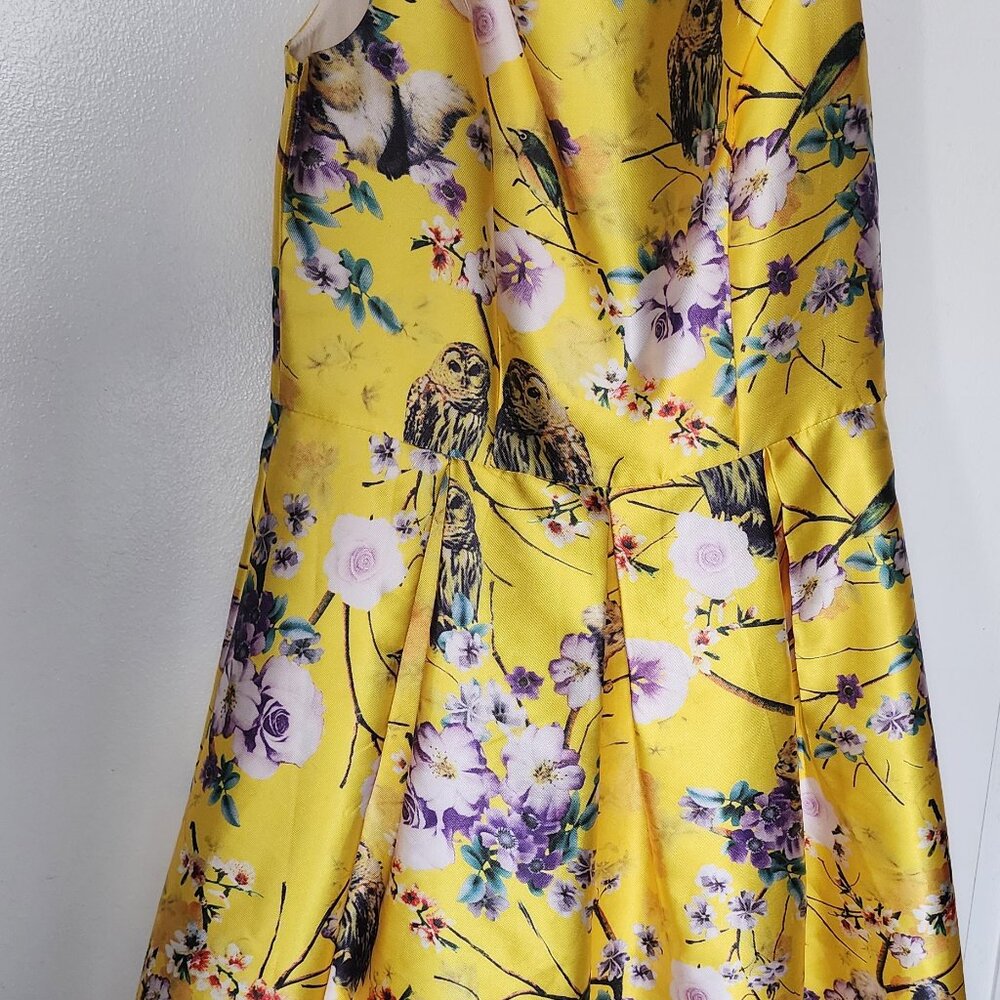 Gorgeous yellow animal patter dress